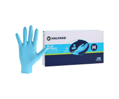 Gloves Exam Blue Nitrile Powder-Free Nitrile 9.5 in Medium Blue 10x100Ca