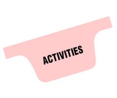 Chart Divider Tab - Activities - Tyvek   Bottom