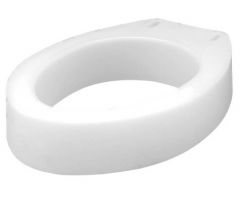 Elongated Raised Toilet Seat Carex® 3-1/2 Inch Height White 300 lbs. Weight Capacity, 443718EA