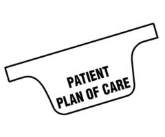 Chart Divider Tab - Patient Plan of Care - Tyvek - Side