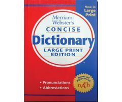 Merriam Webster's Concise Large Print Dictionary-Soft Cover