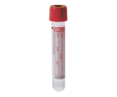 Vacuette Venous Blood Collection Tube Red/Yellow 13x75mm 3.5mL Pl-Cp Plstc 24 PK/CA