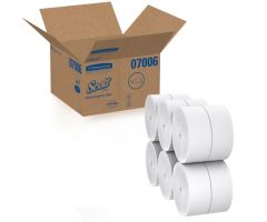 Toilet Tissue Scott Essential Coreless JRT White 2-Ply Jumbo Size Coreless Roll Continuous Sheet 3-3/4 Inch X 1150 Foot