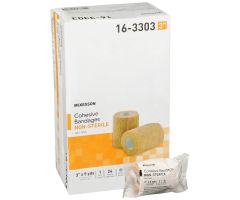 Cohesive Bandage  3 Inch X 5 Yard Self-Adherent Closure Tan NonSterile Standard Compression