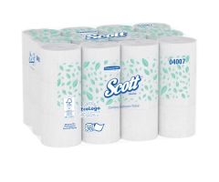 Toilet Tissue Scott Essential White 2-Ply Standard Size Coreless Roll 1000 Sheets 3-9/10 X 4 Inch