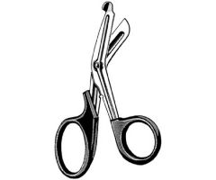 Utility Scissors Multi-Cut Sklar 7-1/2 Inch Length OR Grade Stainless Steel / Plastic Finger Ring Handle Angled Blunt Tip / Blunt Tip
