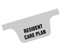 Chart Divider Tab - Resident Care Plan - Paper - Side