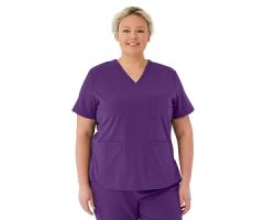 Lex AVE Women's Scrub Top, Regal Purple, Size 3XL