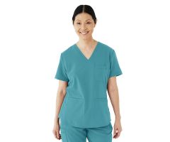 Lex AVE Women's Scrub Top, Teal, Size 2XS