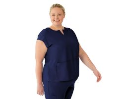 Nolita AVE Women's Tunic Scrub Top, Navy, 2XL