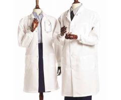 Lab Coat White X-Large Knee Length Reusable 481350