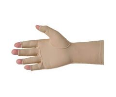 Compression Gloves Edema Gloves 2 Open Finger Small Over-the-Wrist Length Right Hand Lycra / Spandex