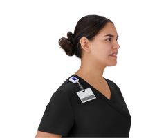 Staten AVE Women's Scrub Top, Black, Size 3XL