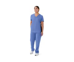 Staten AVE Women's Scrub Top, Ceil Blue, Size M