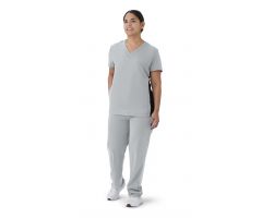 Staten AVE Women's Scrub Top, Gray, Size Size XS