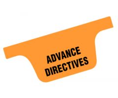 Chart Divider Tab - Advance Directives - Paper - Bottom