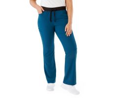 Coastal AVE Women's Scrub Pant, Caribbean Blue, S Petite