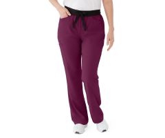 Coastal AVE Women's Scrub Pant, Wine, 2XL Tall