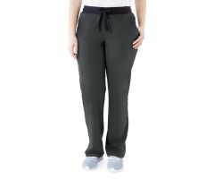 Varick AVE Women's Scrub Pants, Petite, Charcoal, Size 2XL