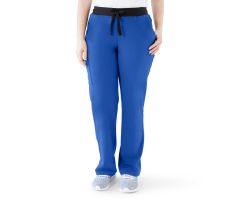 Varick AVE Women's Scrub Pants, Petite, Royal Blue, Size L