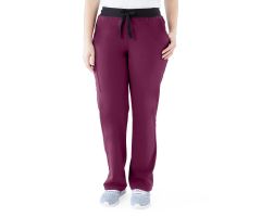 Varick AVE Women's Scrub Pant, Regular Inseam, Wine, Size M