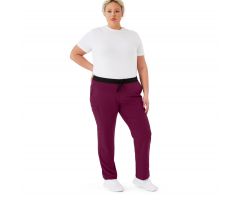 Varick AVE Women's Scrub Pant, Wine, 3XL Tall