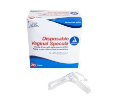 Vaginal Specula Disposable w/ Light Option, Large, 4/20/cs