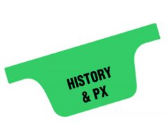 Chart Divider Tab - History & PX - Tyvek - Bottom