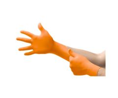 MICROFLEX Blaze Nitrile Exam Gloves Medium Orange Non-Sterile 100/Bx