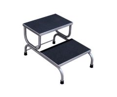 Step Stool UMFmedical 2-Steps Stainless Steel 15-5/8 Inch Step Height
