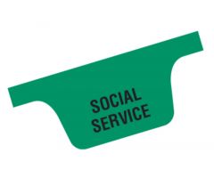 Chart Divider Tab - Social Service - Paper - Bottom