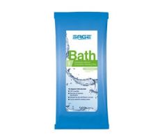 Rinse-Free Bath Wipe Essential Bath  Medium Weight Soft Pack Purified Water / Methylpropanediol / Glycerin / Aloe Unscented 8 Count