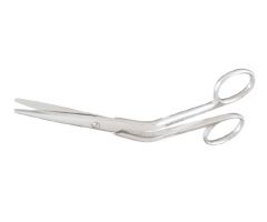 Dorsal Scissors Miltex Cottle 6-1/2 Inch Length OR Grade German Stainless Steel NonSterile Finger Ring Handle Angled Blade Blunt Tip / Blunt Tip