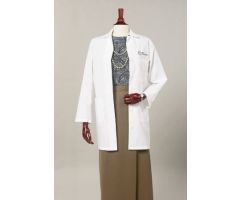 Lab Coat White Size 36 Knee Length Reusable 507184