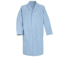 Men's 4-Gripper Front Lab Coat 5080LBL