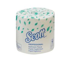 Toilet Tissue Scott Essential White 2-Ply Standard Size Cored Roll 550 Sheets 4 X 4-1/10 Inch