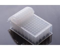 1.3 mL 96-Well Deep Well Plate, U-Bottom, Round Well, Non-Sterile, 5/pk, 50/cs