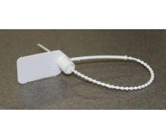 Tamper Evident Seal Pull-Tight Loks Numbered White Plastic 9 Inch