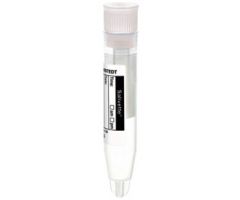 Salivette, with cotton swab, cap: white, with paper label