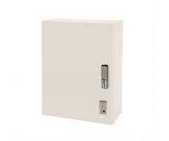 Utility Cabinet w/ KEDL, 18", Hinged Right, Arctic Groovz w/ Wire Pull Handle