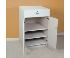 Base Cabinet with Locking Doors and Drawer, 24 Inch
