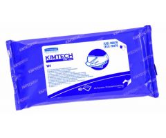 Kimtech Pure W4 Surface Disinfectant Cleaner Premoistened Cleanroom Wipe 40 Count Soft Pack Disposable Alcohol Scent NonSterile