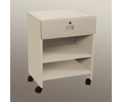 Mobile Locking Bedside Cabinet, Open Access