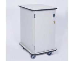 HCL Patient Supply Cart w/ Accessories, Pewter Pine w/ Contemporary Pull Handle

