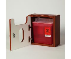 Cabinet for Sharps Container - Cherry