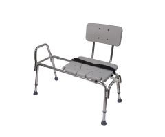 DMI Sliding Transfer Bench Shower Chair with Cut-Out Seat