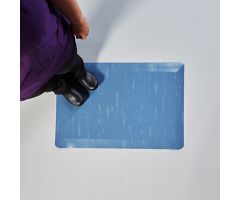 Smooth Anti-Fatigue Mat, Blue, 3 x 2
