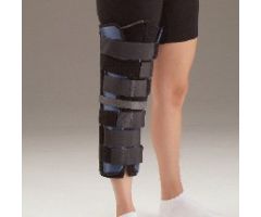 Knee Immobilizer Tietex One Size Fits Most Hook and Loop Closure 12 to 24 Inch Circumference 12 Inch Length Left or Right Knee