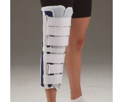 Knee Immobilizer Deluxe One Size Fits Most Hook and Loop Closure 12 to 24 Inch Circumference 19 Inch Length Left or Right Knee