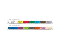 Chart Divider Set - Poly - Home Care - 14 Tabs Bottom